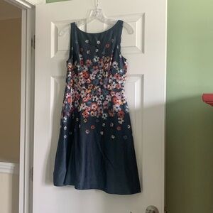 Fully lined sleeveless dress